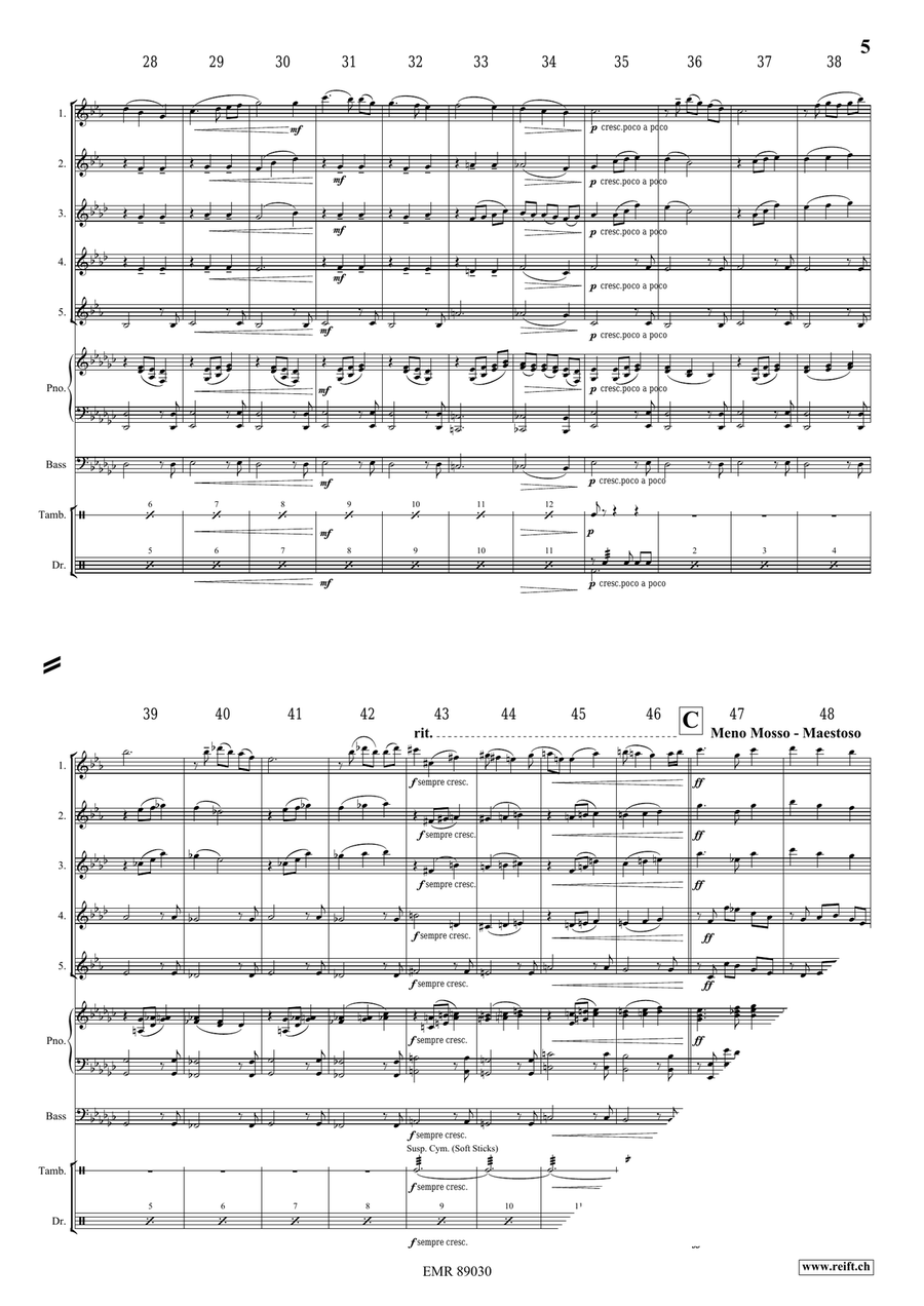 The Middle Age The Middle Age Saxophone Quintet scores gallery preview page 6