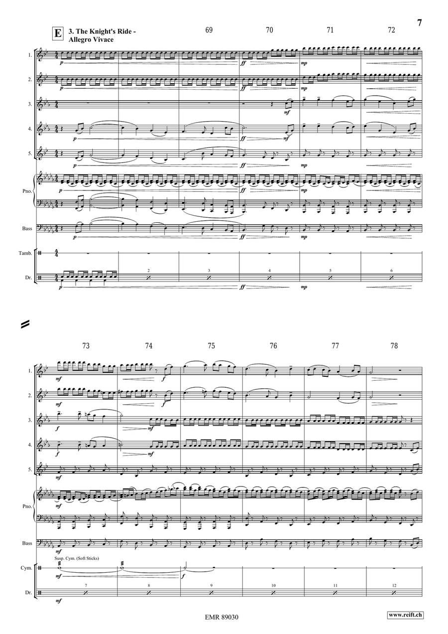 The Middle Age The Middle Age Saxophone Quintet scores gallery preview page 7