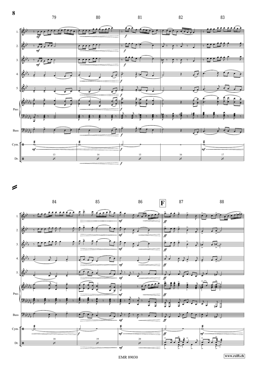 The Middle Age The Middle Age Saxophone Quintet scores gallery preview page 8