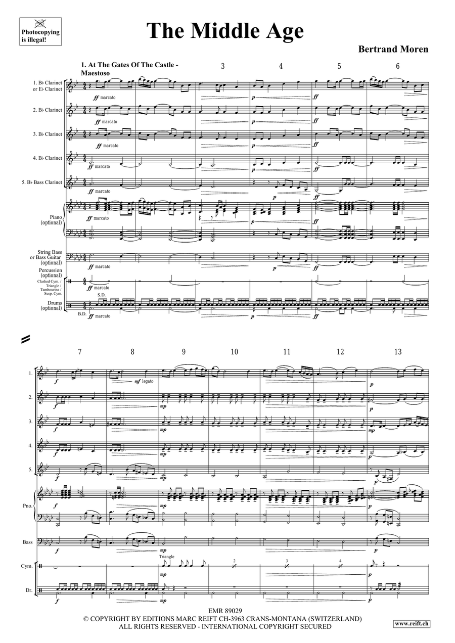 The Middle Age The Middle Age Clarinet Quintet scores gallery preview page 4
