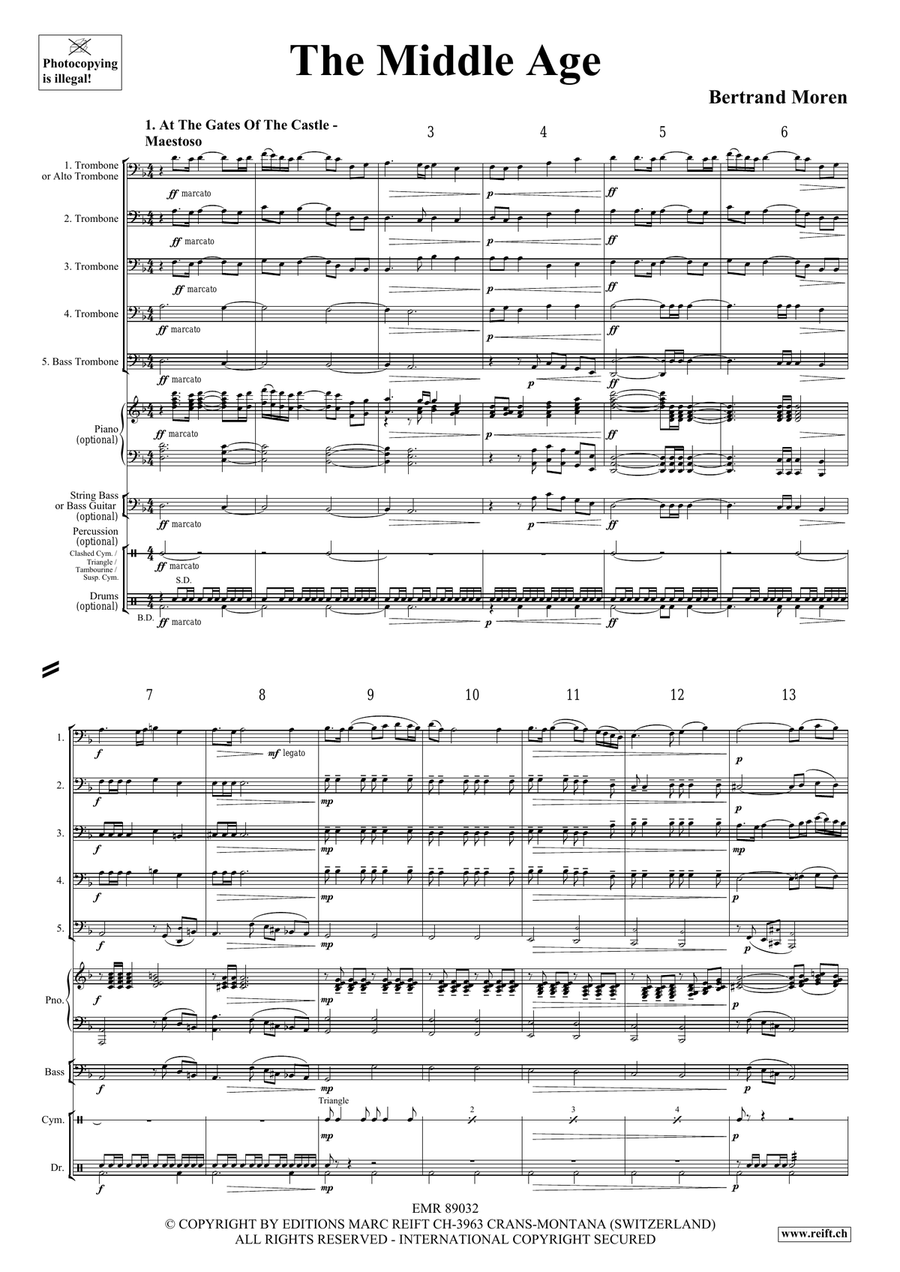 The Middle Age The Middle Age Trombone scores gallery preview page 4