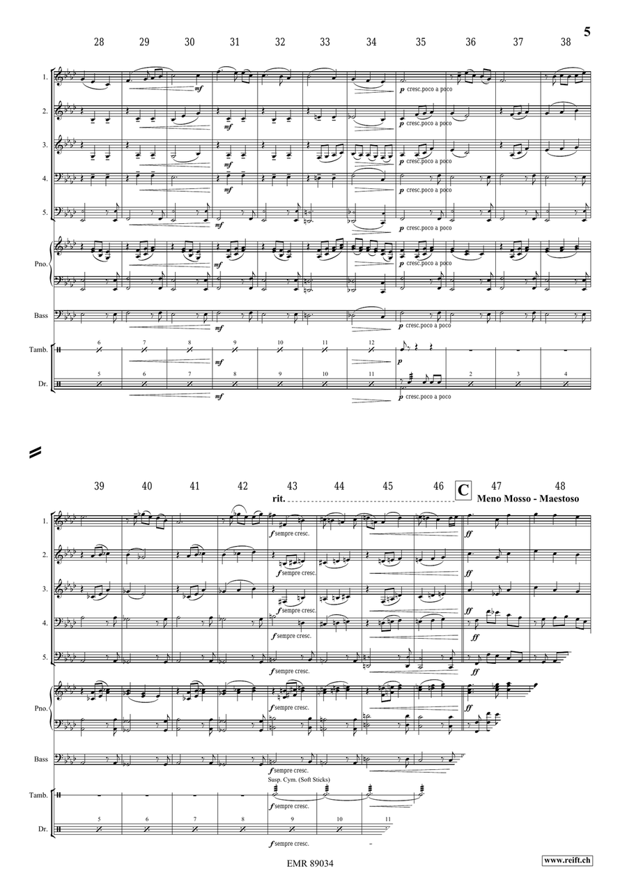 The Middle Age The Middle Age Brass Quintet scores gallery preview page 6