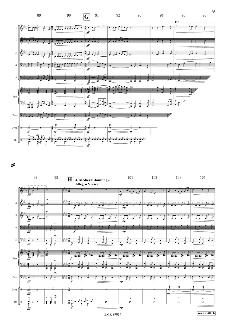 The Middle Age The Middle Age Brass Quintet scores gallery preview page 9