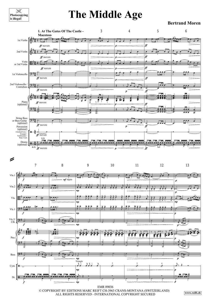 The Middle Age The Middle Age String Orchestra scores gallery preview page 4