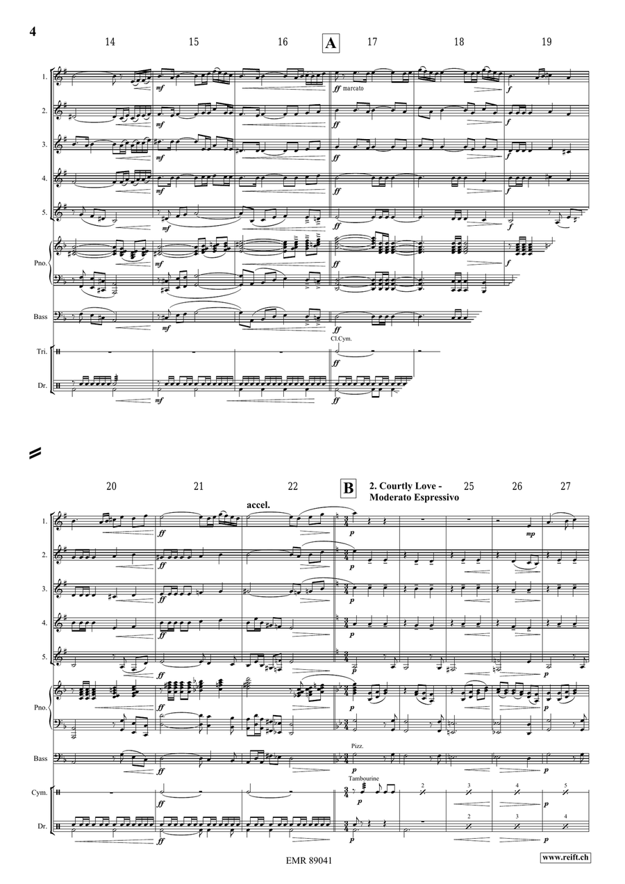 The Middle Age The Middle Age Euphonium Quintet scores gallery preview page 5