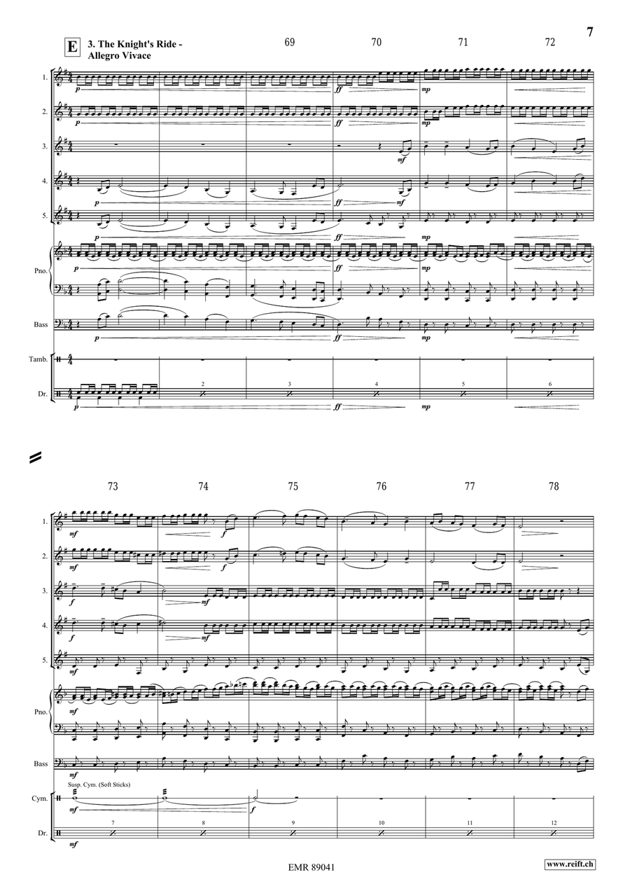 The Middle Age The Middle Age Euphonium Quintet scores gallery preview page 7