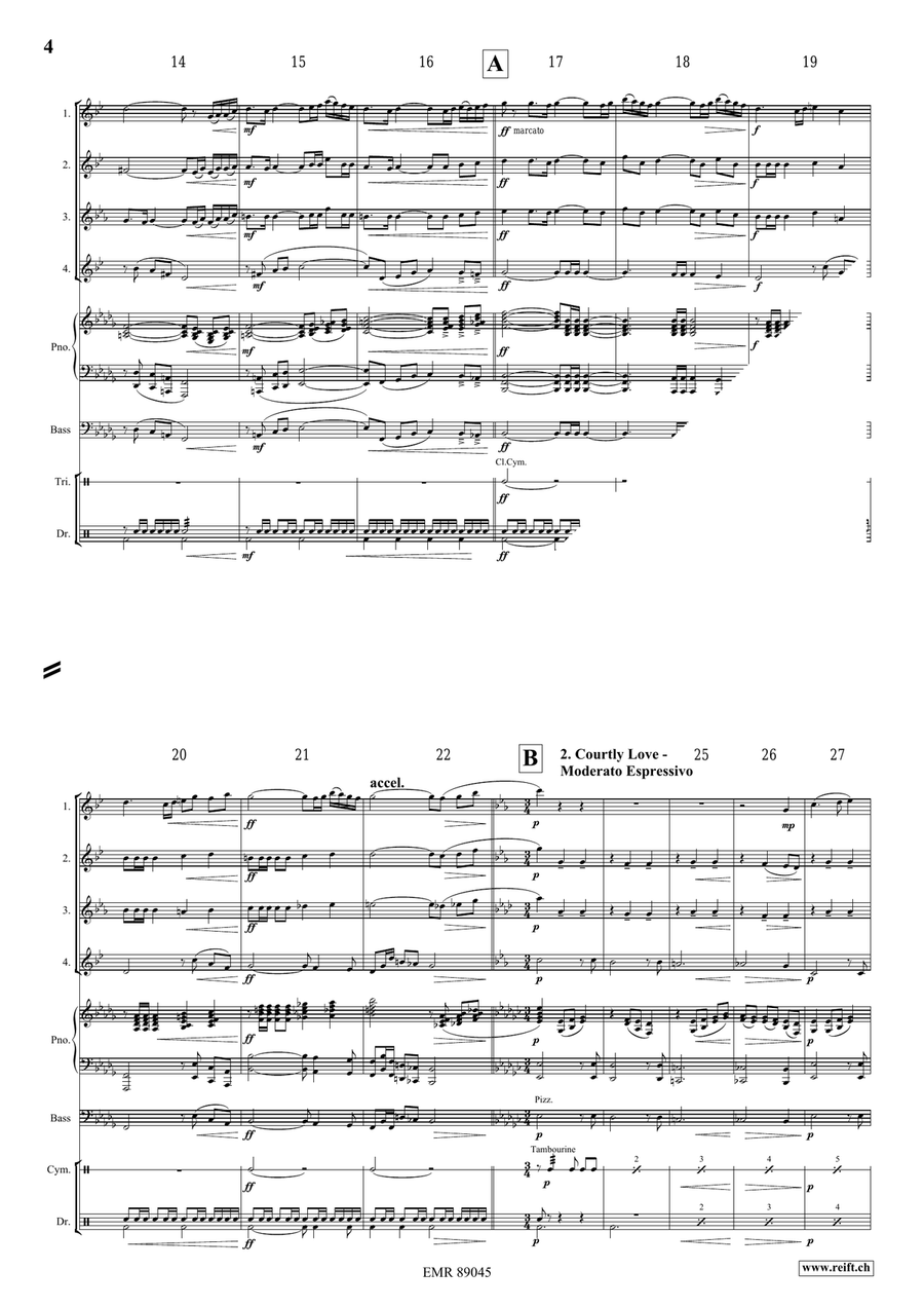 The Middle Age The Middle Age Saxophone Quartet scores gallery preview page 5