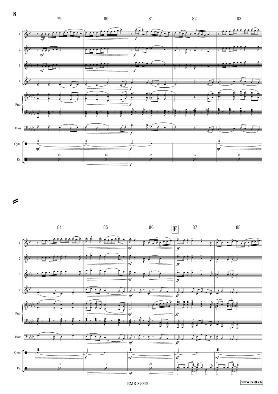 The Middle Age The Middle Age Saxophone Quartet scores gallery preview page 8