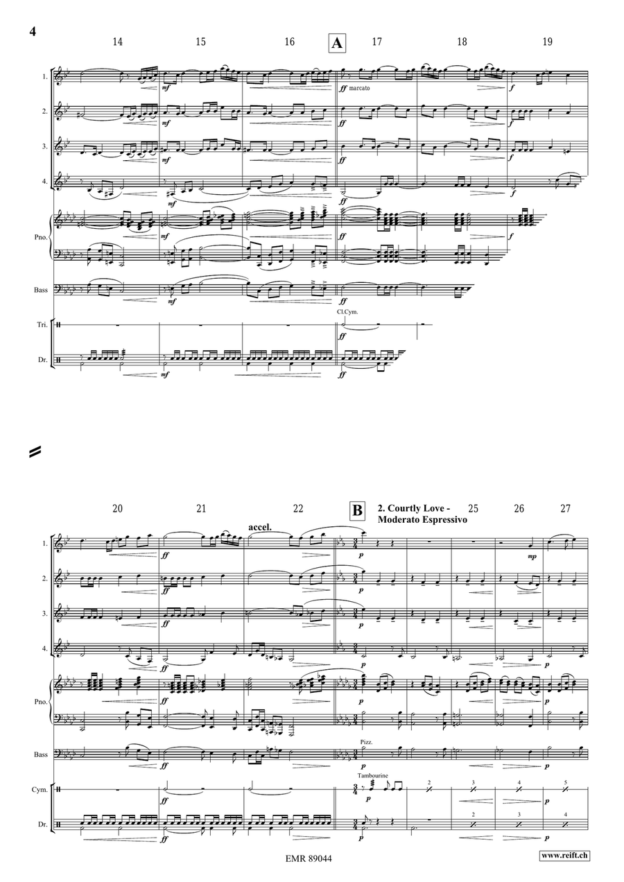 The Middle Age The Middle Age Clarinet Quartet scores gallery preview page 5