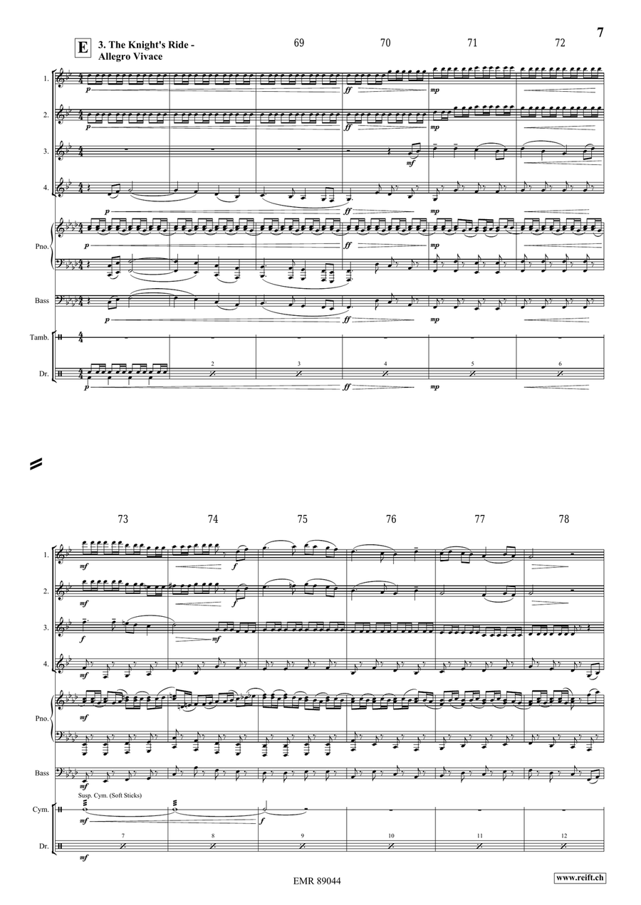 The Middle Age The Middle Age Clarinet Quartet scores gallery preview page 7