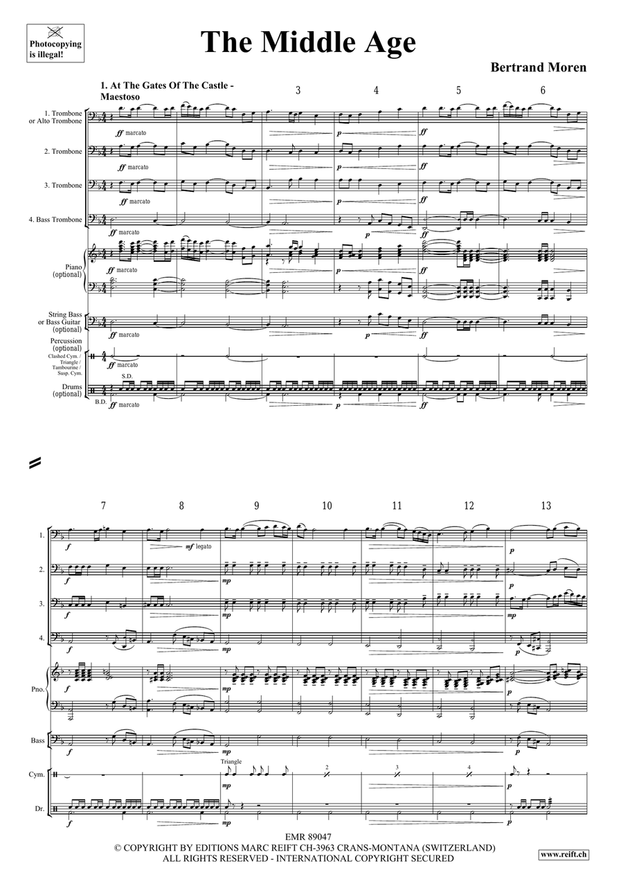 The Middle Age The Middle Age Trombone Quartet scores gallery preview page 4