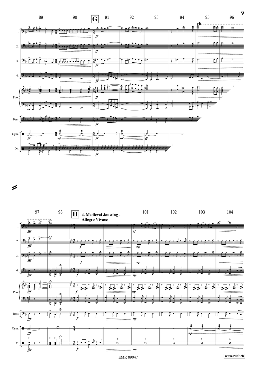 The Middle Age The Middle Age Trombone Quartet scores gallery preview page 9