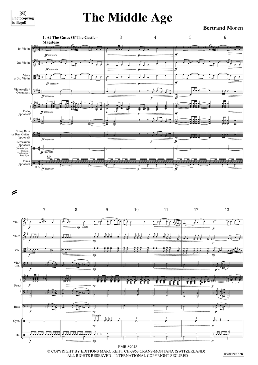 The Middle Age The Middle Age String Quartet scores gallery preview page 4