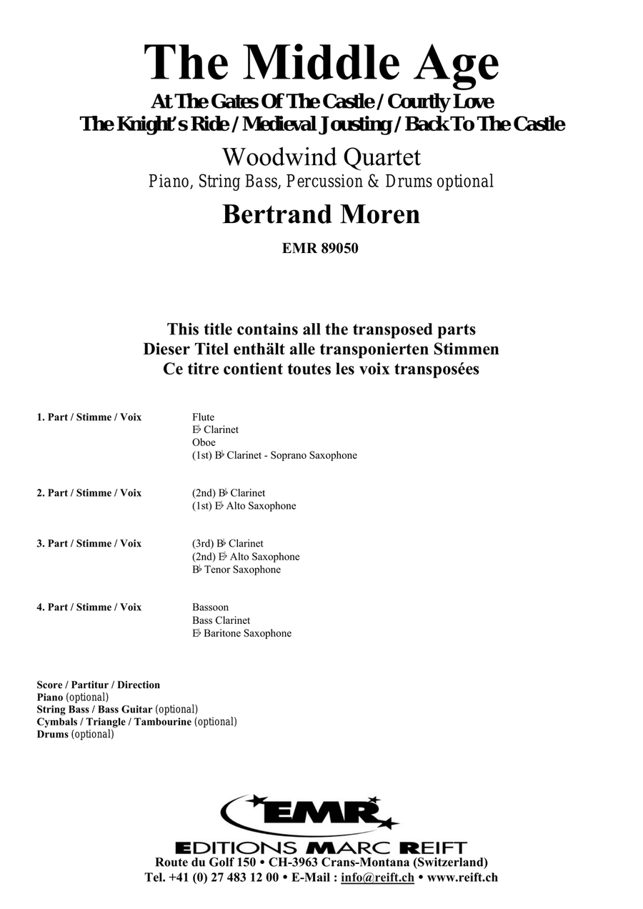 The Middle Age The Middle Age Woodwind Quartet scores gallery preview page 2
