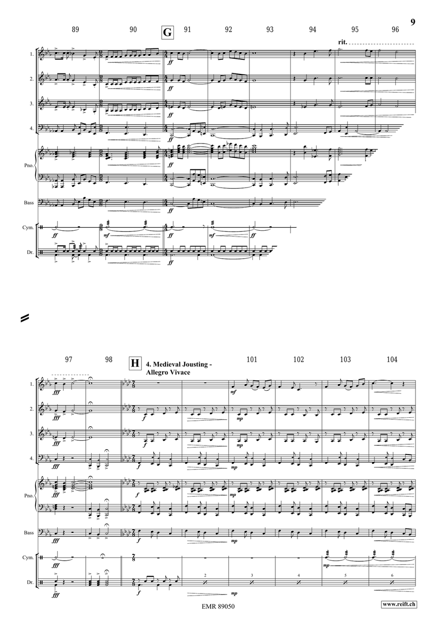 The Middle Age The Middle Age Woodwind Quartet scores gallery preview page 9