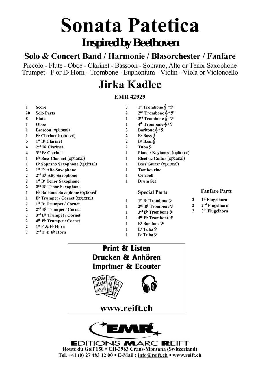 Sonata Patetica Sonata Patetica Concert Band scores gallery preview page 2