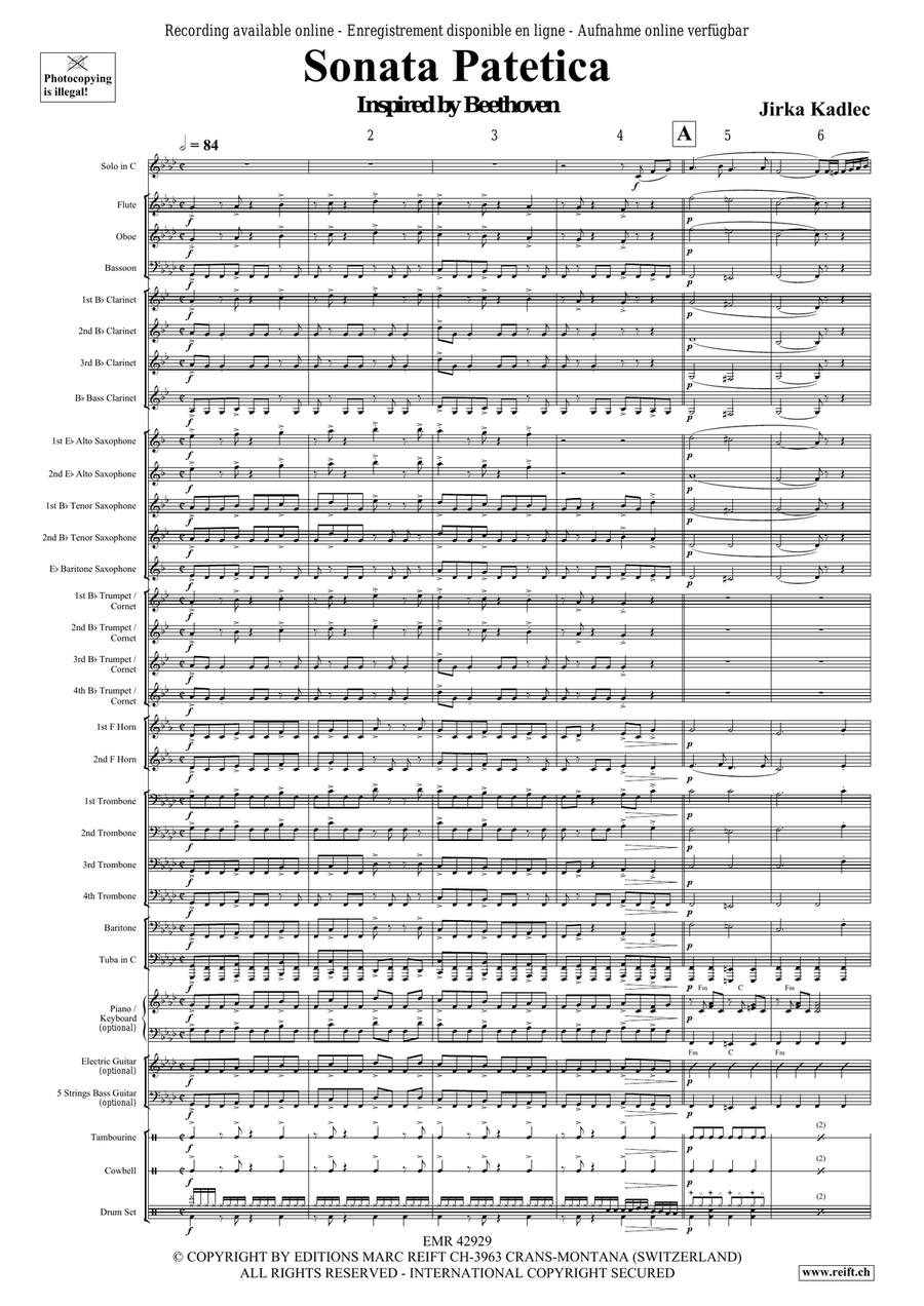 Sonata Patetica Sonata Patetica Concert Band scores gallery preview page 4