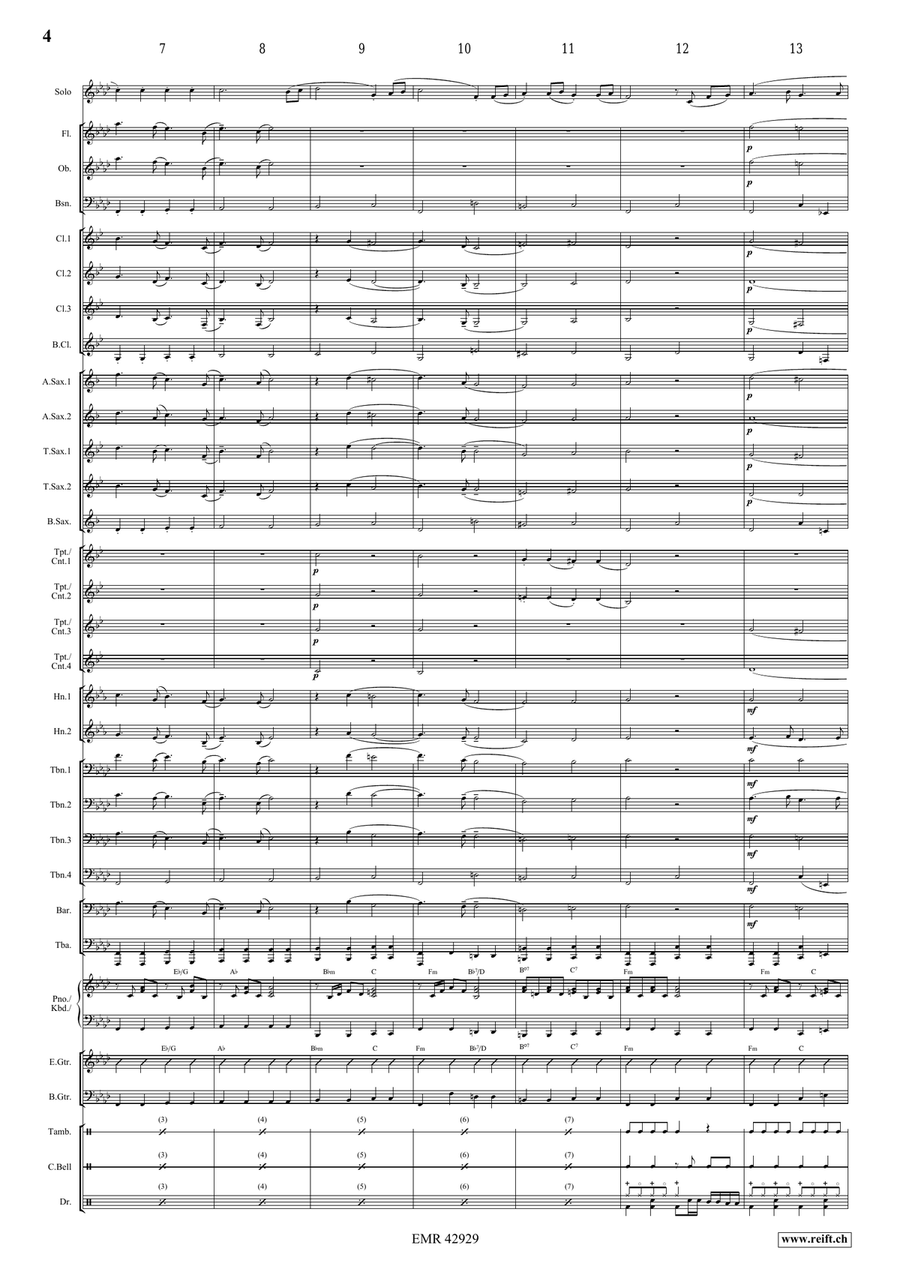 Sonata Patetica Sonata Patetica Concert Band scores gallery preview page 5