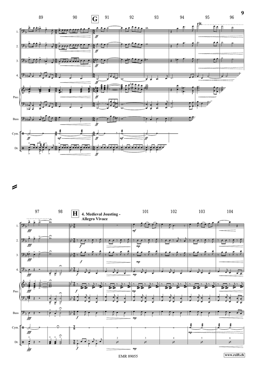 The Middle Age The Middle Age Tuba Quartet scores gallery preview page 9