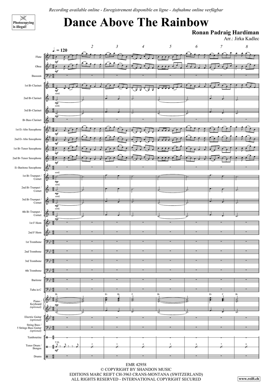 Dance Above The Rainbow Dance Above The Rainbow Concert Band scores gallery preview page 3