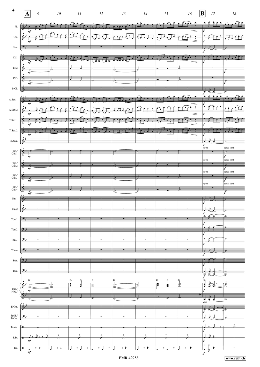 Dance Above The Rainbow Dance Above The Rainbow Concert Band scores gallery preview page 4