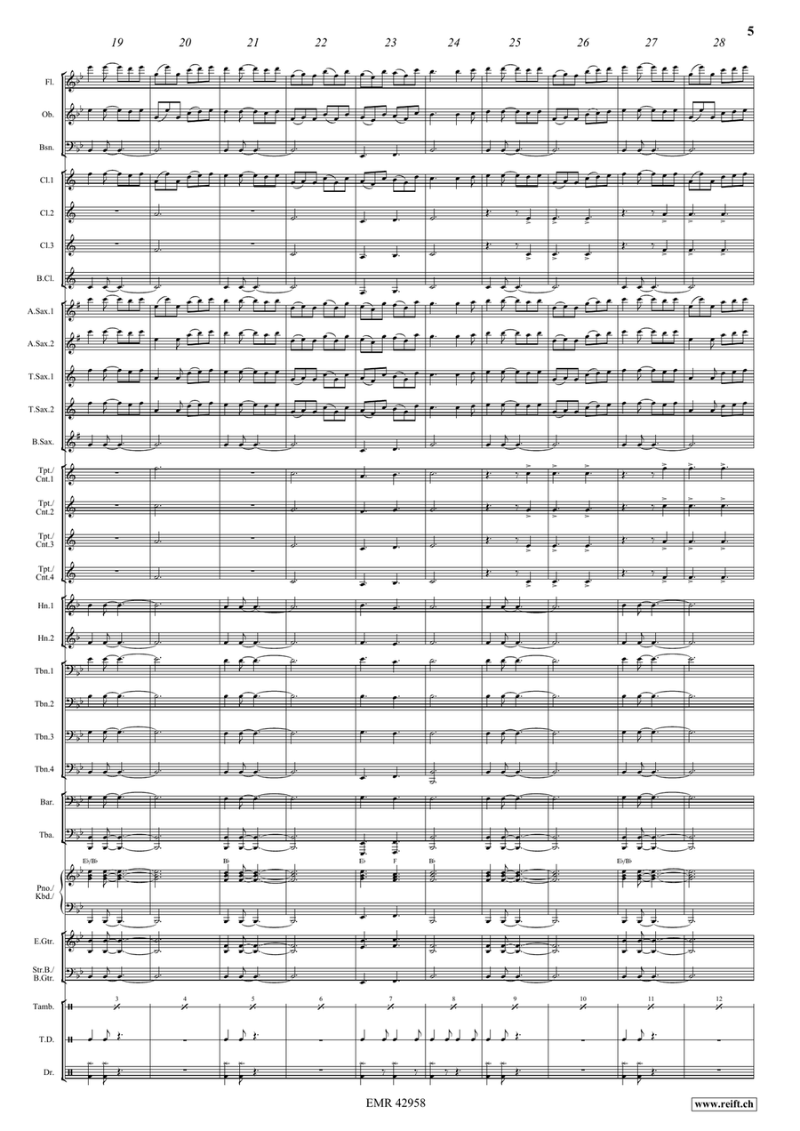 Dance Above The Rainbow Dance Above The Rainbow Concert Band scores gallery preview page 5