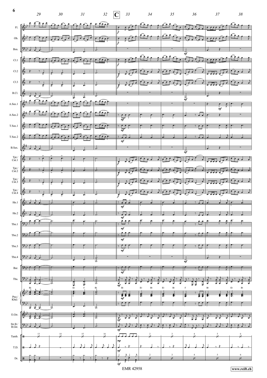 Dance Above The Rainbow Dance Above The Rainbow Concert Band scores gallery preview page 6