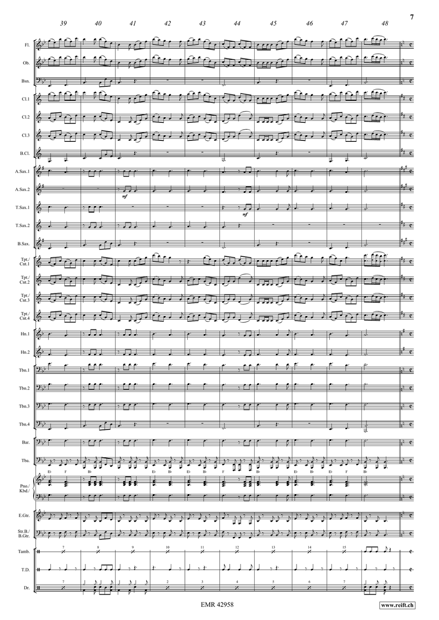 Dance Above The Rainbow Dance Above The Rainbow Concert Band scores gallery preview page 7