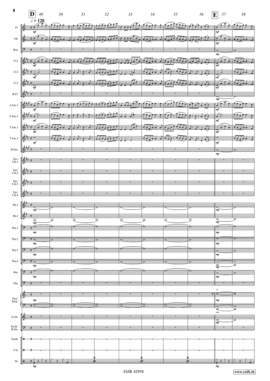 Dance Above The Rainbow Dance Above The Rainbow Concert Band scores gallery preview page 8
