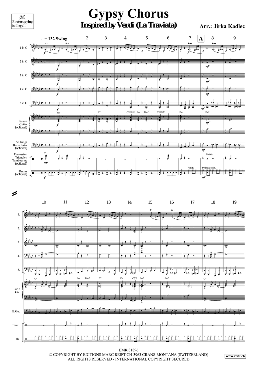 Gypsy Chorus Gypsy Chorus Choir scores gallery preview page 3