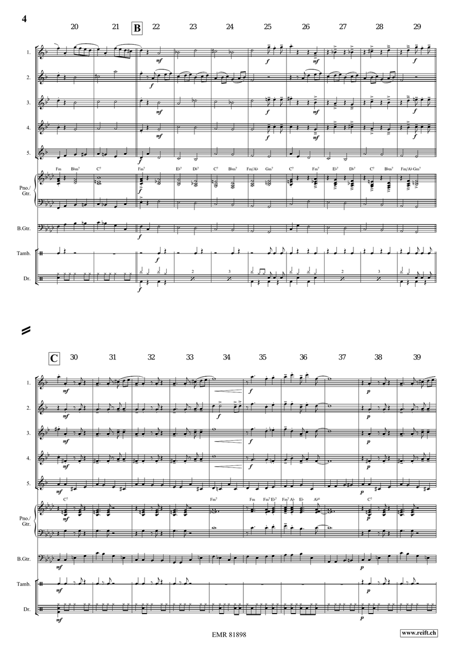 Gypsy Chorus Gypsy Chorus Saxophone Quintet scores gallery preview page 4