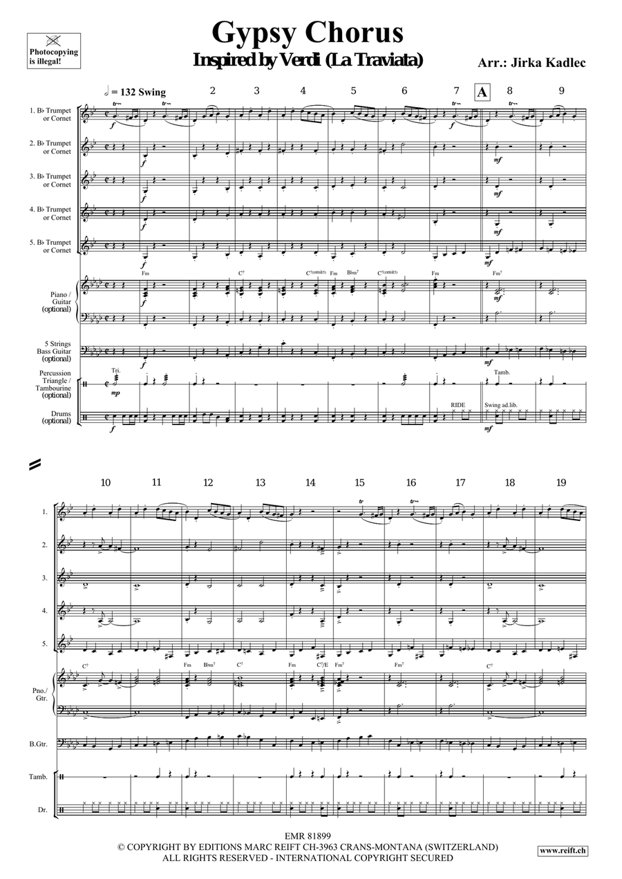 Gypsy Chorus Gypsy Chorus Cornet scores gallery preview page 3