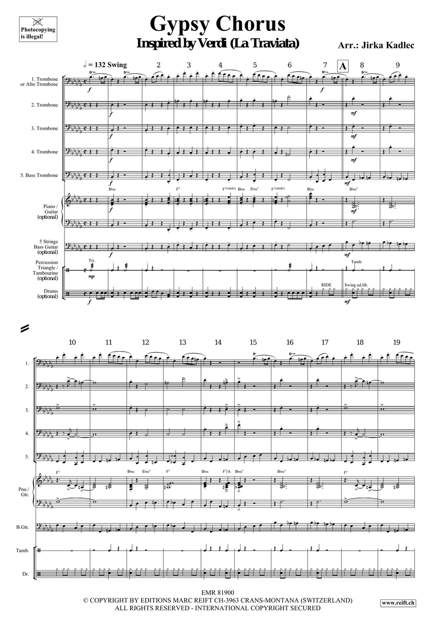 Gypsy Chorus Gypsy Chorus Trombone scores gallery preview page 3