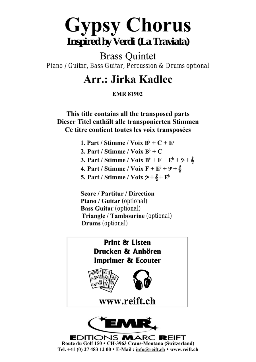 Gypsy Chorus Gypsy Chorus Brass Quintet scores gallery preview page 2