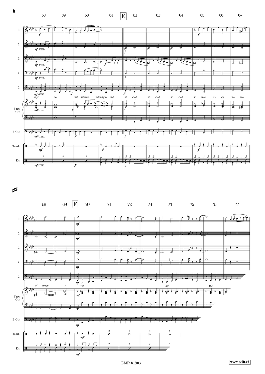 Gypsy Chorus Gypsy Chorus Woodwind Quintet scores gallery preview page 6