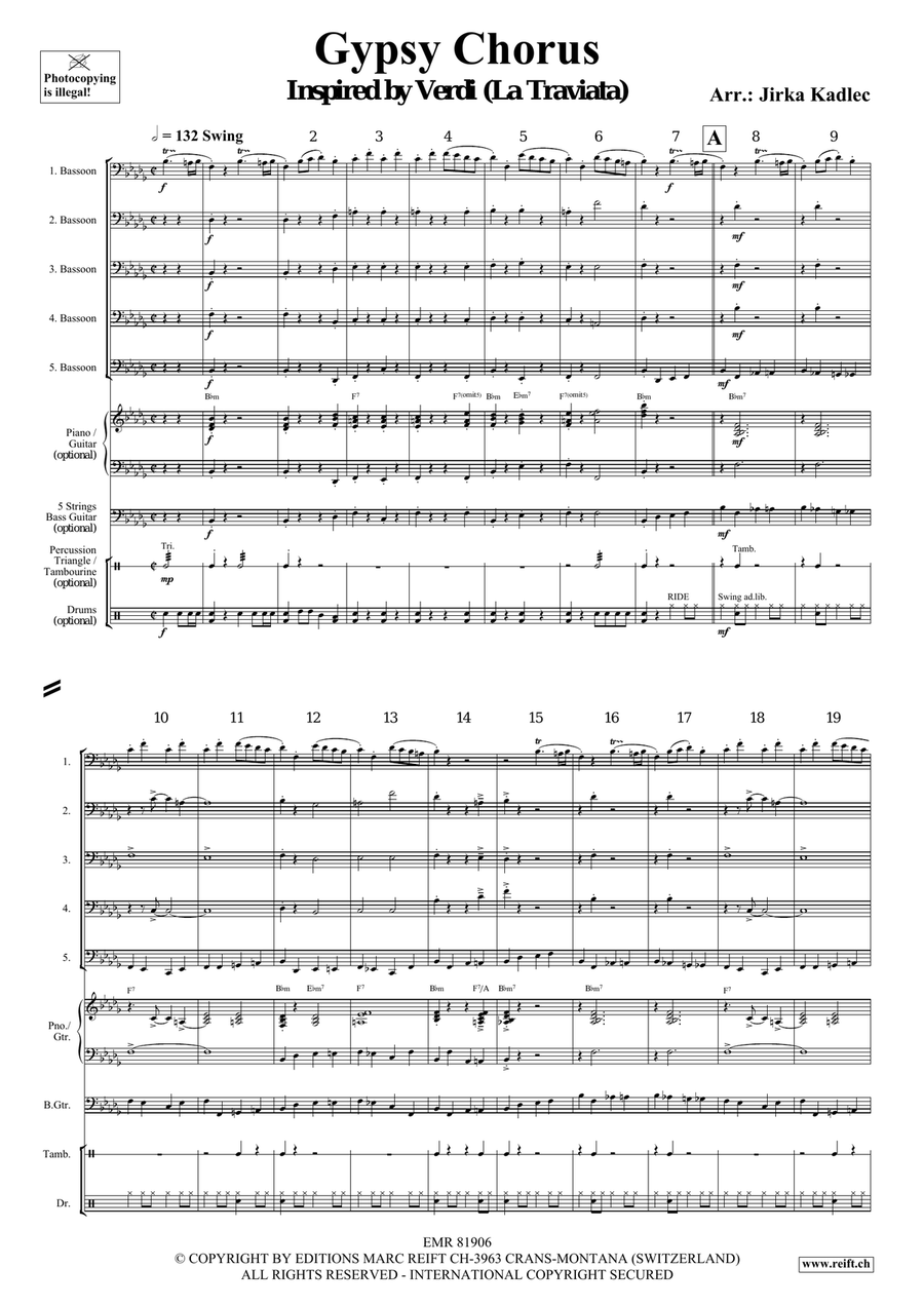 Gypsy Chorus Gypsy Chorus Bassoon scores gallery preview page 3