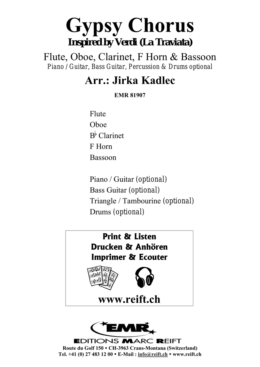 Gypsy Chorus Gypsy Chorus Woodwind Quintet scores gallery preview page 2