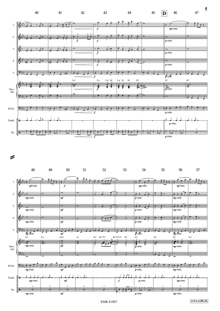 Gypsy Chorus Gypsy Chorus Woodwind Quintet scores gallery preview page 5