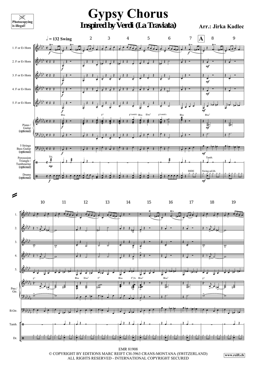 Gypsy Chorus Gypsy Chorus Horn scores gallery preview page 3