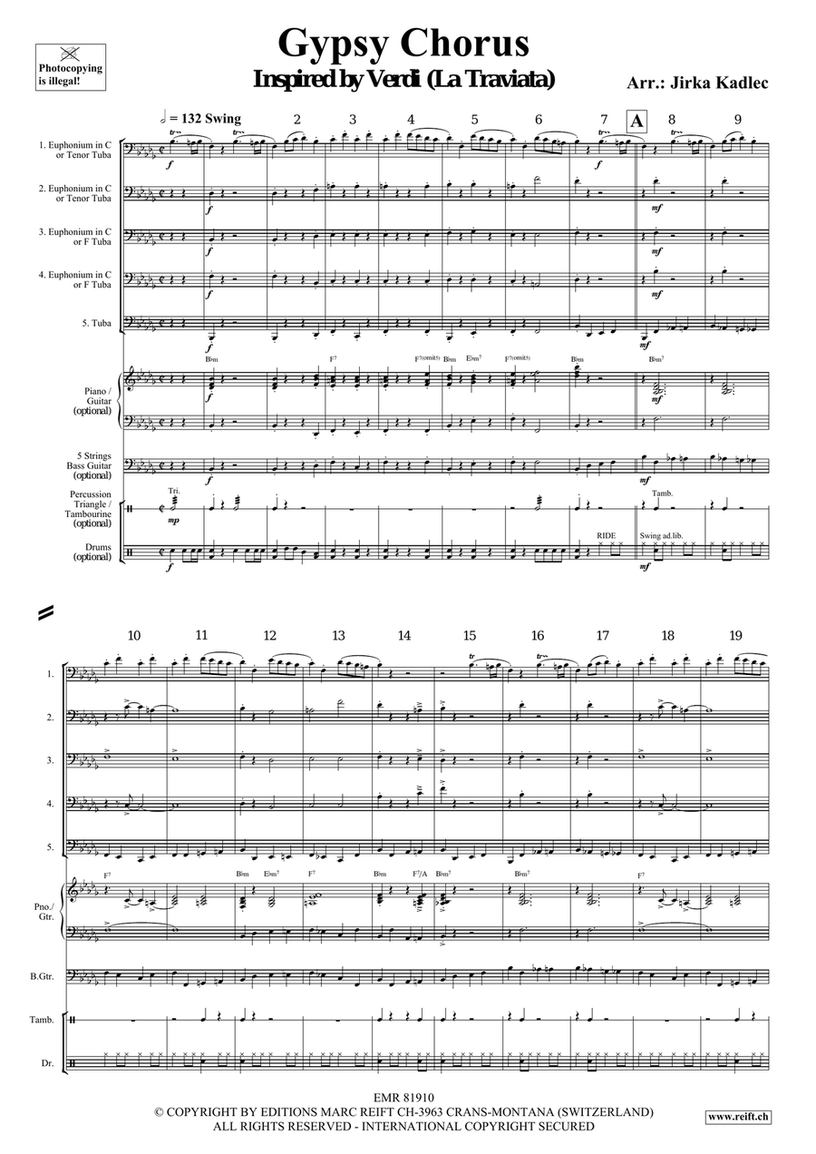 Gypsy Chorus Gypsy Chorus Tuba scores gallery preview page 3