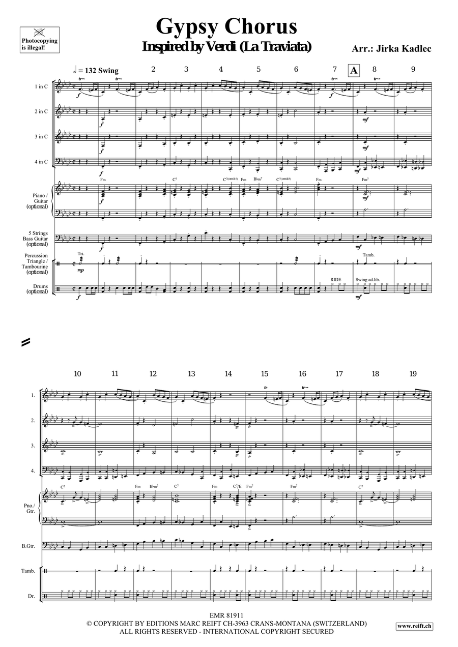 Gypsy Chorus Gypsy Chorus Choir scores gallery preview page 3