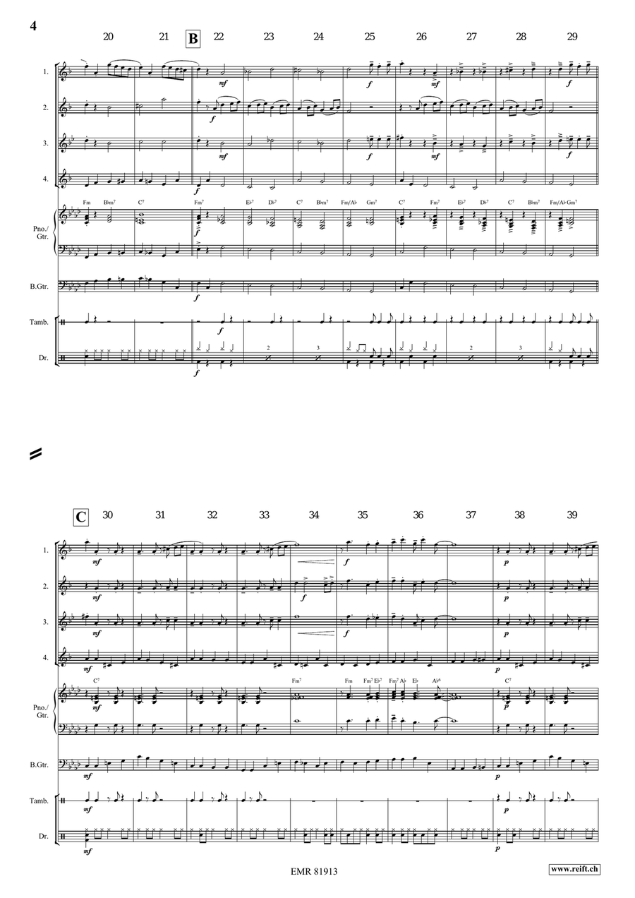 Gypsy Chorus Gypsy Chorus Saxophone Quartet scores gallery preview page 4