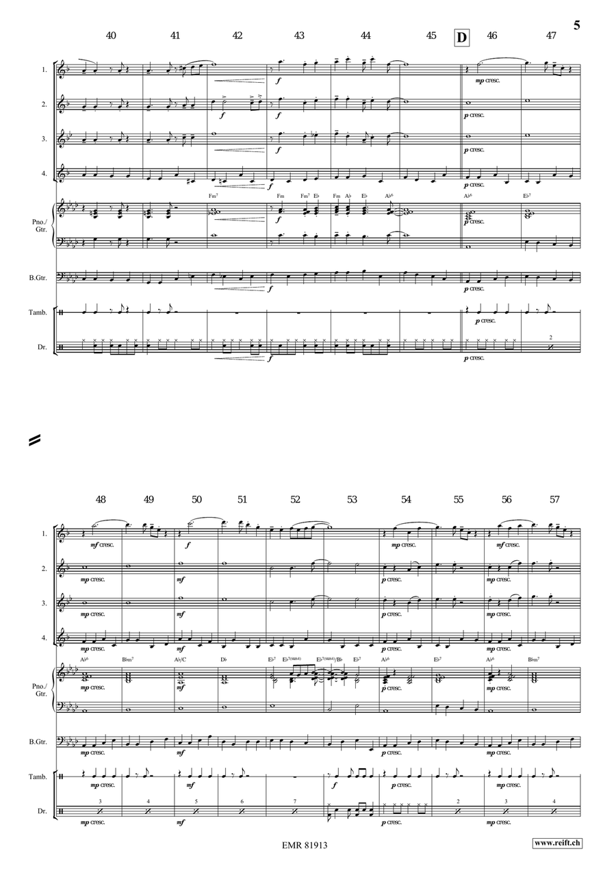 Gypsy Chorus Gypsy Chorus Saxophone Quartet scores gallery preview page 5