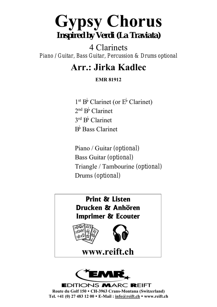 Gypsy Chorus Gypsy Chorus Clarinet Quartet scores gallery preview page 2