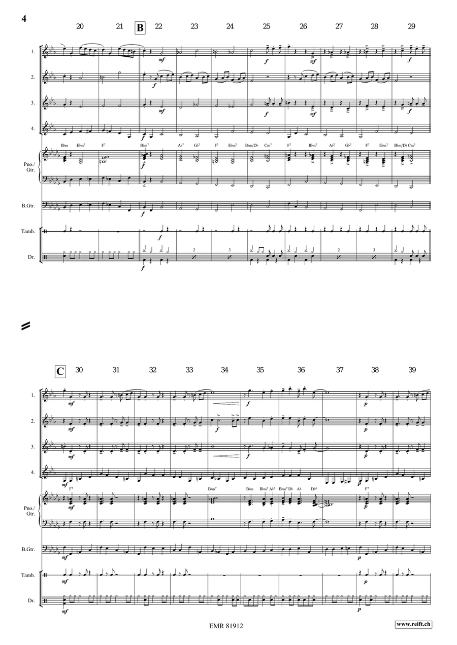 Gypsy Chorus Gypsy Chorus Clarinet Quartet scores gallery preview page 4