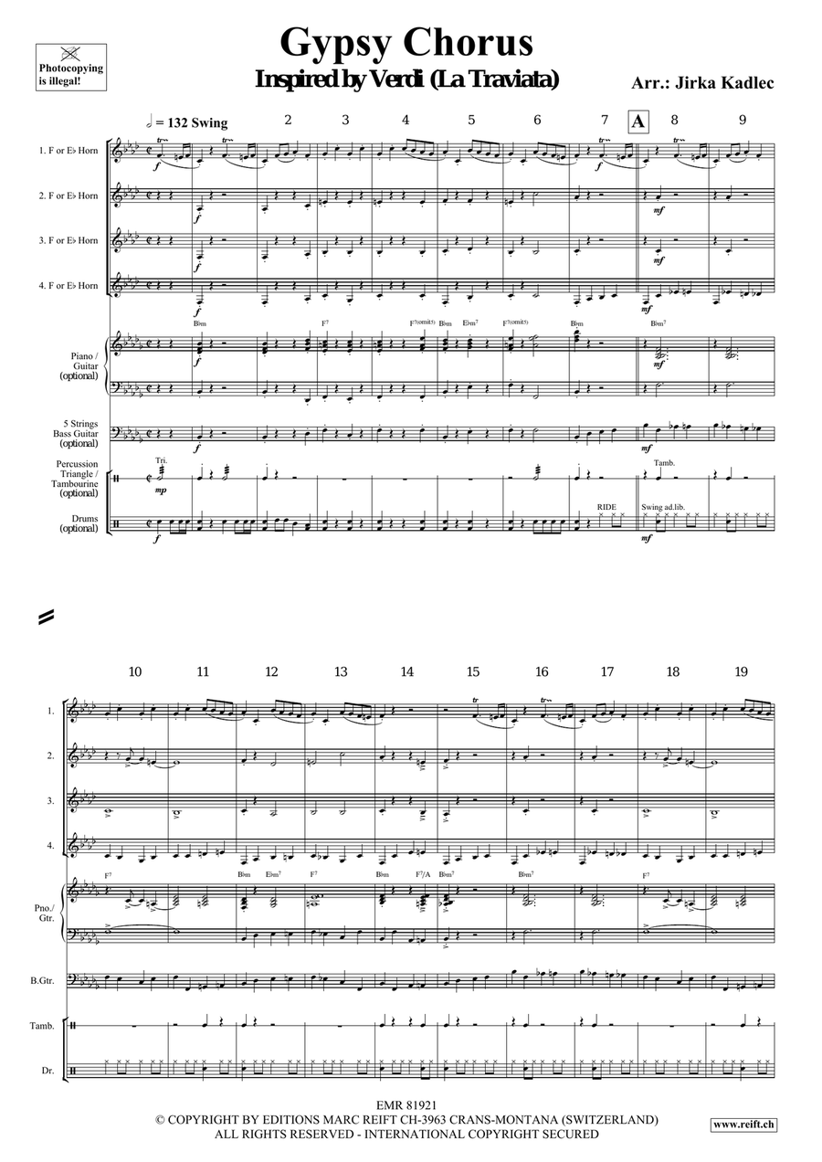Gypsy Chorus Gypsy Chorus Horn scores gallery preview page 3