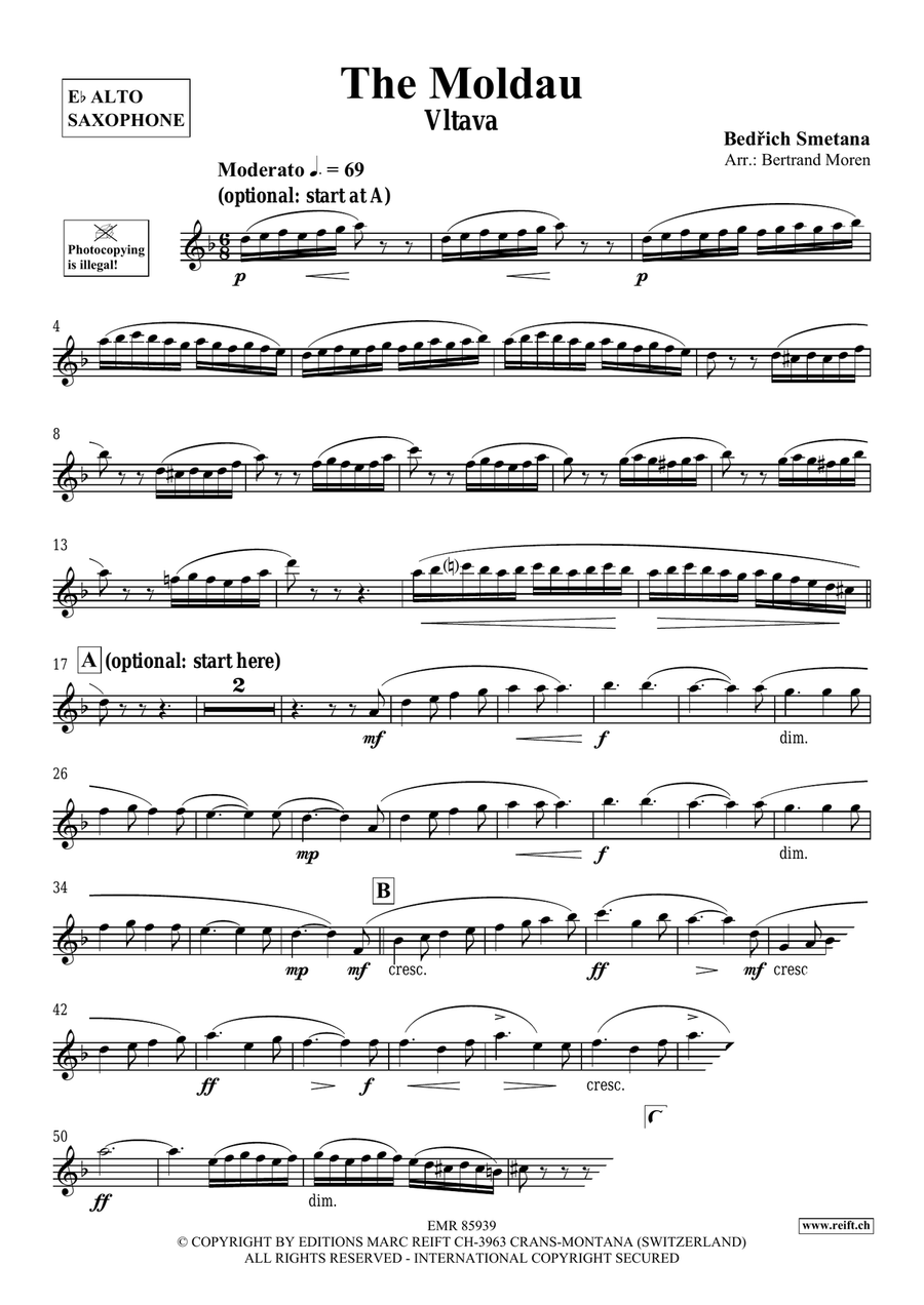 The Moldau The Moldau Alto Saxophone scores gallery preview page 3