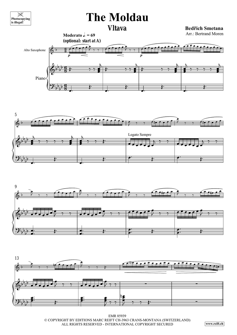 The Moldau The Moldau Alto Saxophone scores gallery preview page 4