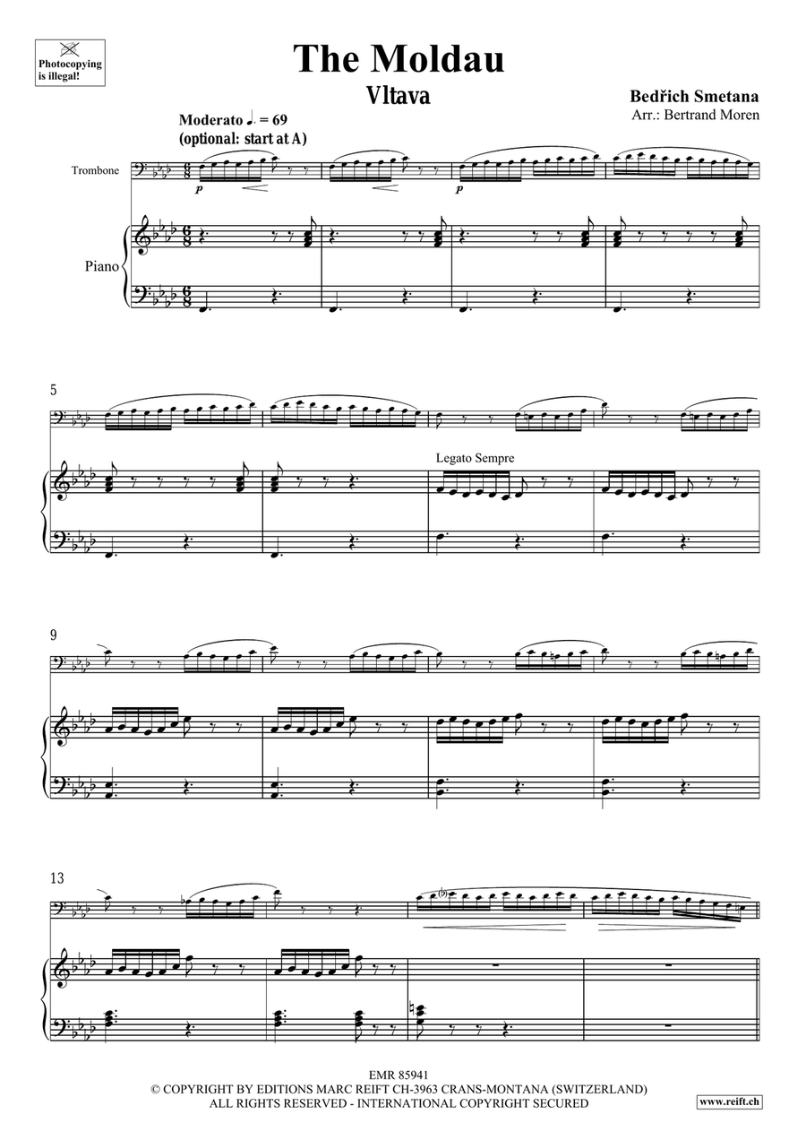 The Moldau The Moldau Piano Accompaniment scores gallery preview page 4