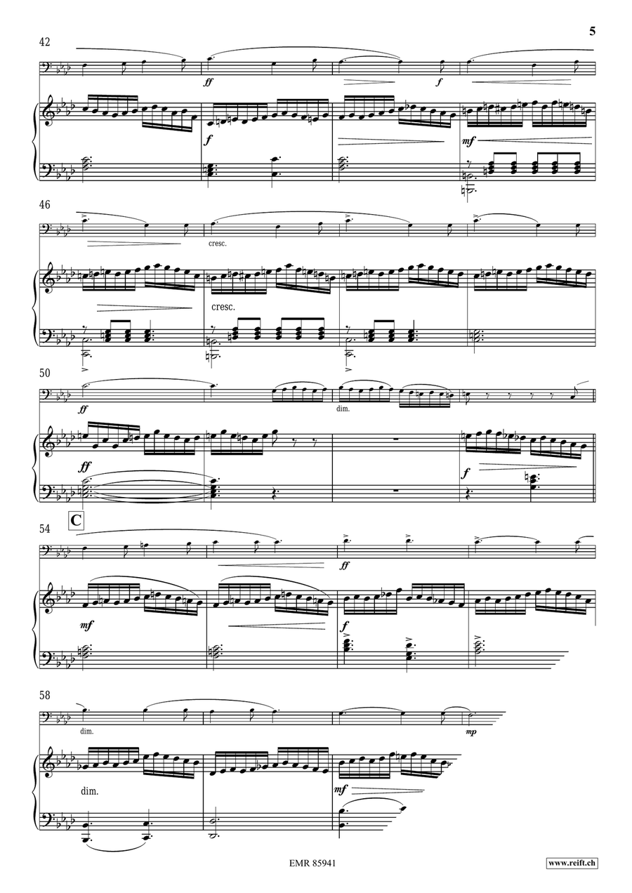 The Moldau The Moldau Piano Accompaniment scores gallery preview page 6